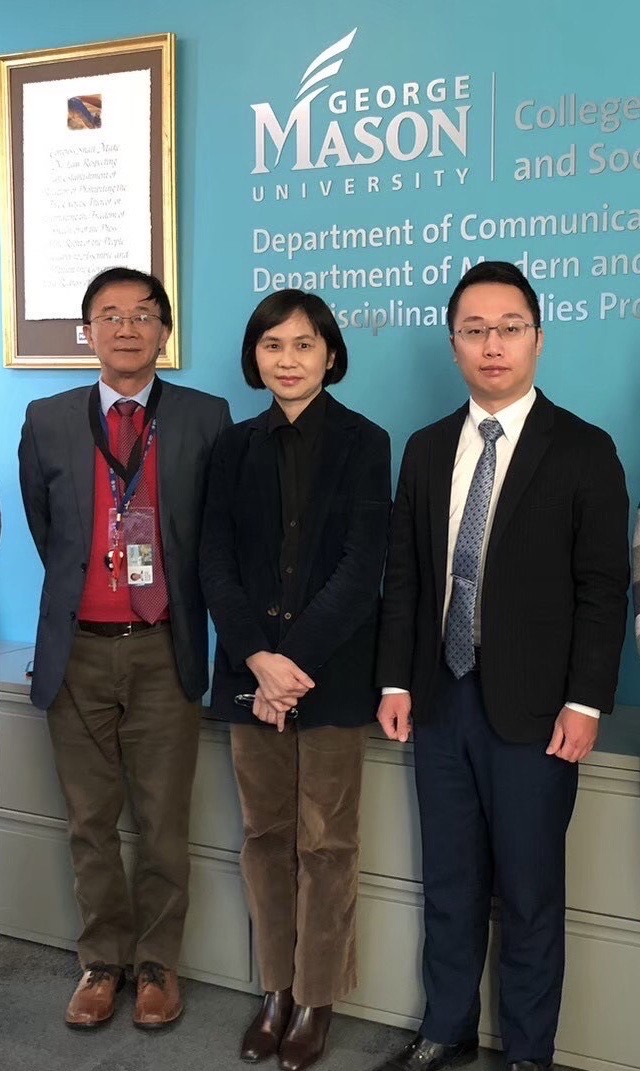 駐美代表處教育組周慧宜組長偕李存御主事訪問喬治梅森大學了解臺灣研究講座計畫推動情形