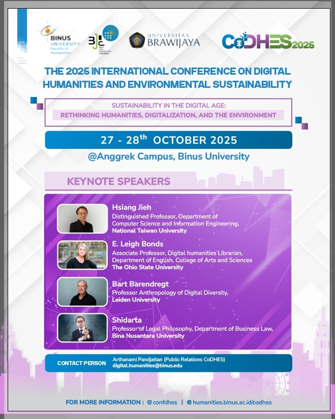 2025年國際數位人文研討會公告